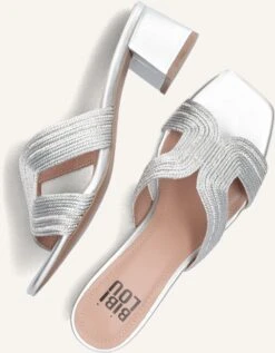 Silberne Bibi Lou Mules 879z94hg -Omoda Geschaft 266961 5