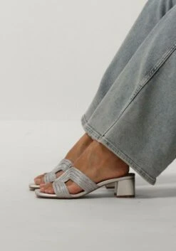 Silberne Bibi Lou Mules 879z94hg -Omoda Geschaft 266961 8