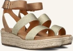 Goldfarbene Ayana Sandaletten Mit Absatz 0047-17k