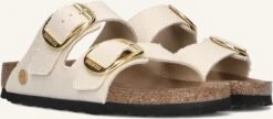 Beige Birkenstock Pantolette Arizona Big Buckle Dames