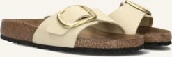 Weiße Birkenstock Pantolette Madrid Big Buckle Dames
