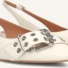 Weiße Bibi Lou Slingbacks 520z10