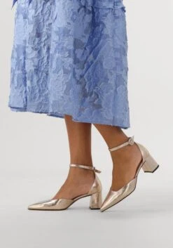 Goldfarbene Notre-v Pumps 35518 -Omoda Geschaft 309842 8